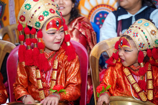 इन्द्रजात्राको अवसरमा पाटन दरबार स्क्वायरमा  सामूहिक कुमारी पूजा(फोटोफिचर)